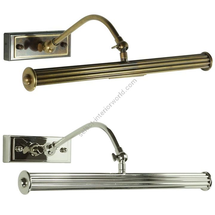 Classic Picture Light, Adjustable Arms and Head - TABAR 430 by Estro