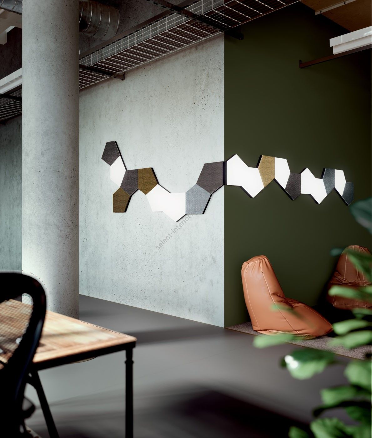 Penta Light / Wall Ceiling Lighting / Tile