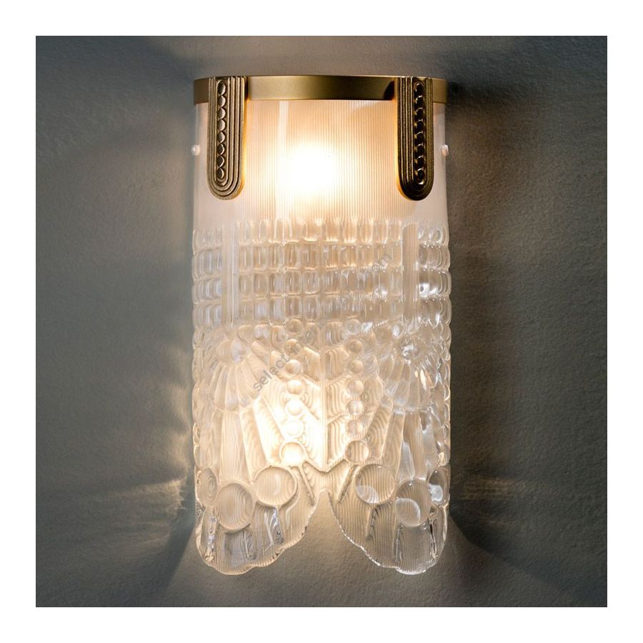 Antique Gold Plated finish / 24k Gold Glass