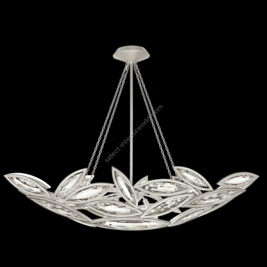 Platinized silver leaf finish