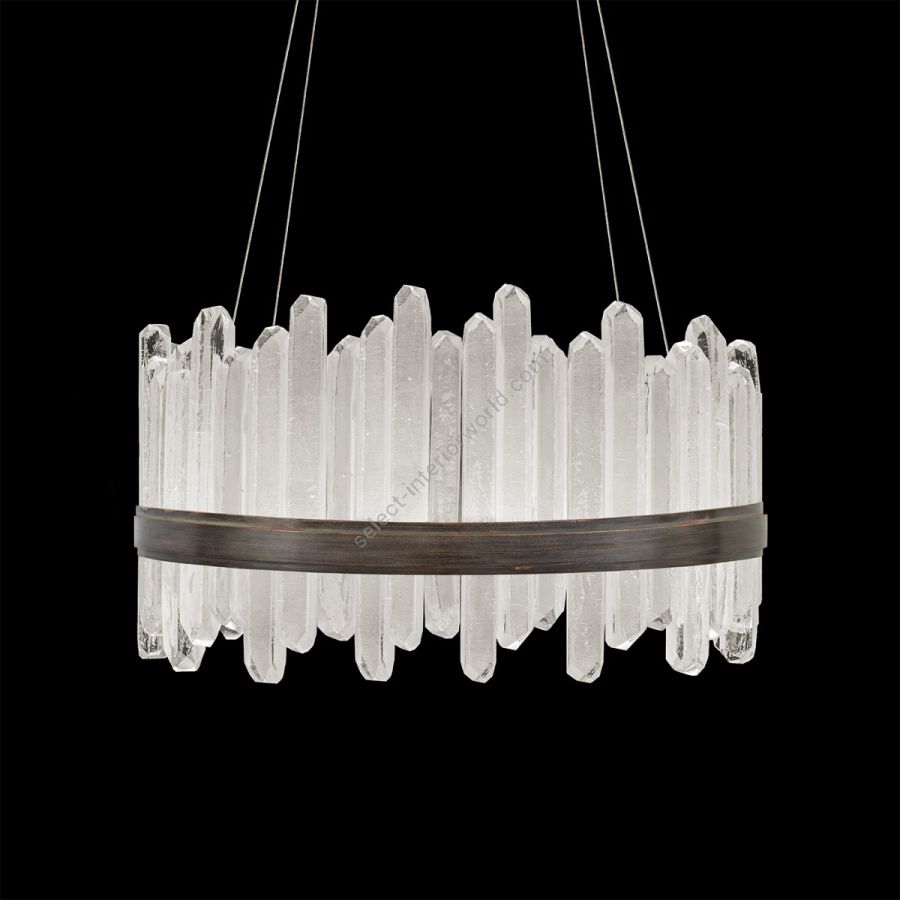 Patinated bronze finish