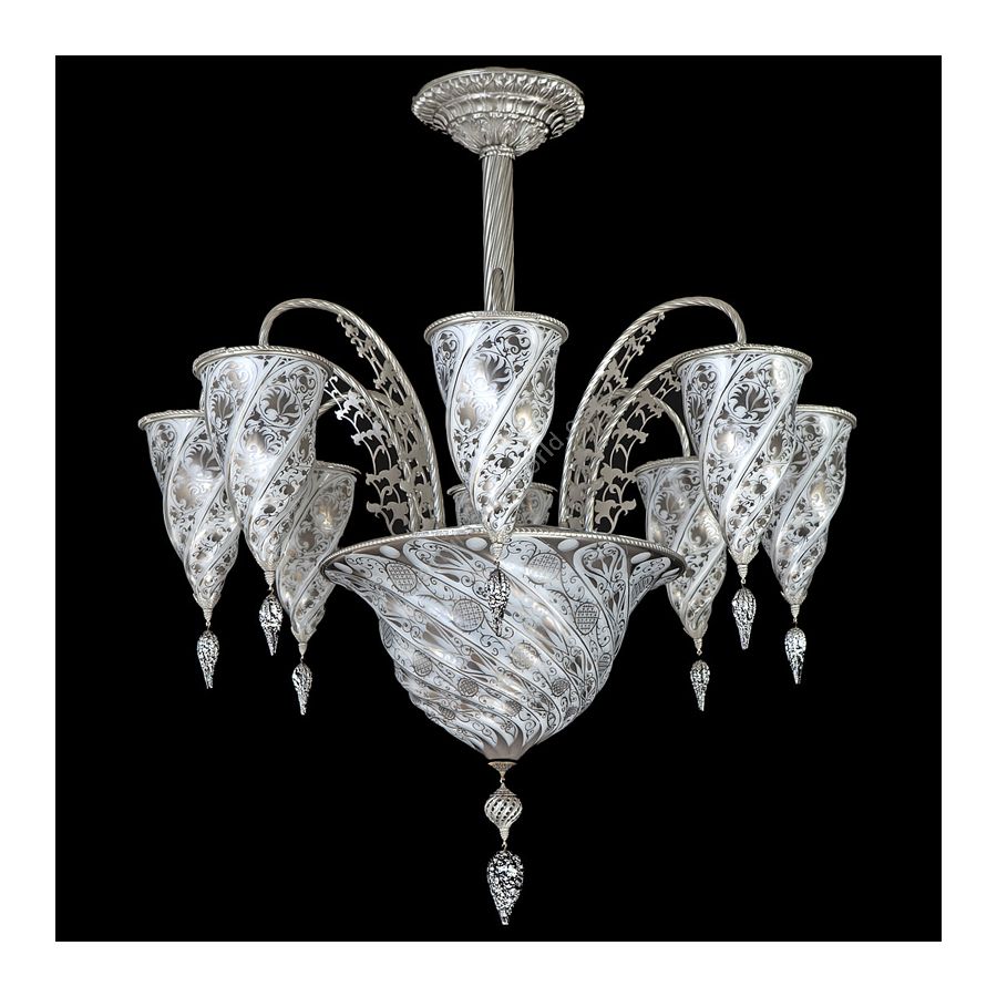 White decor glass colour