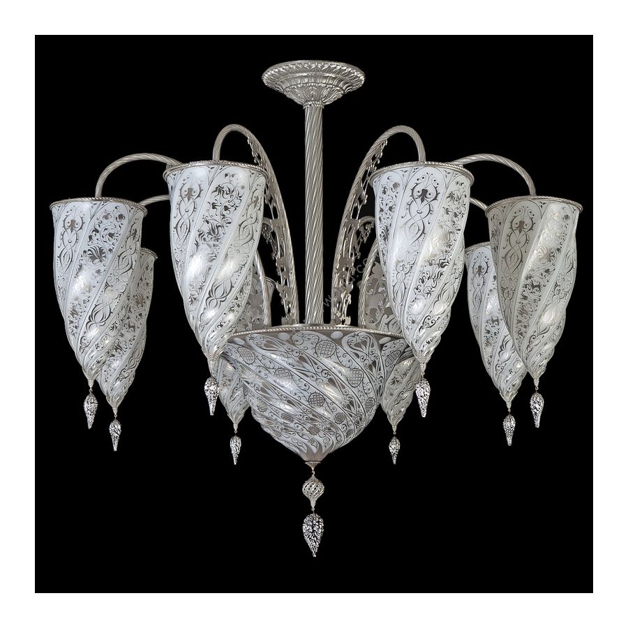 White decor glass colour