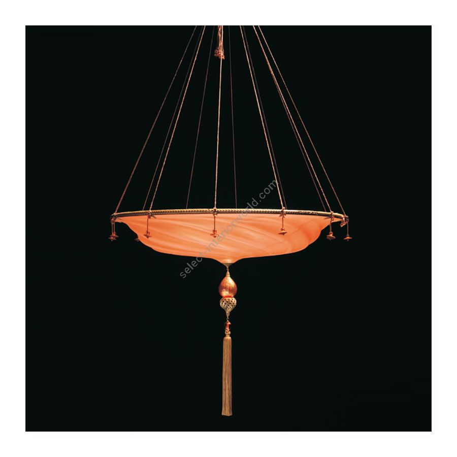 Salmon glass colour (without decoration)