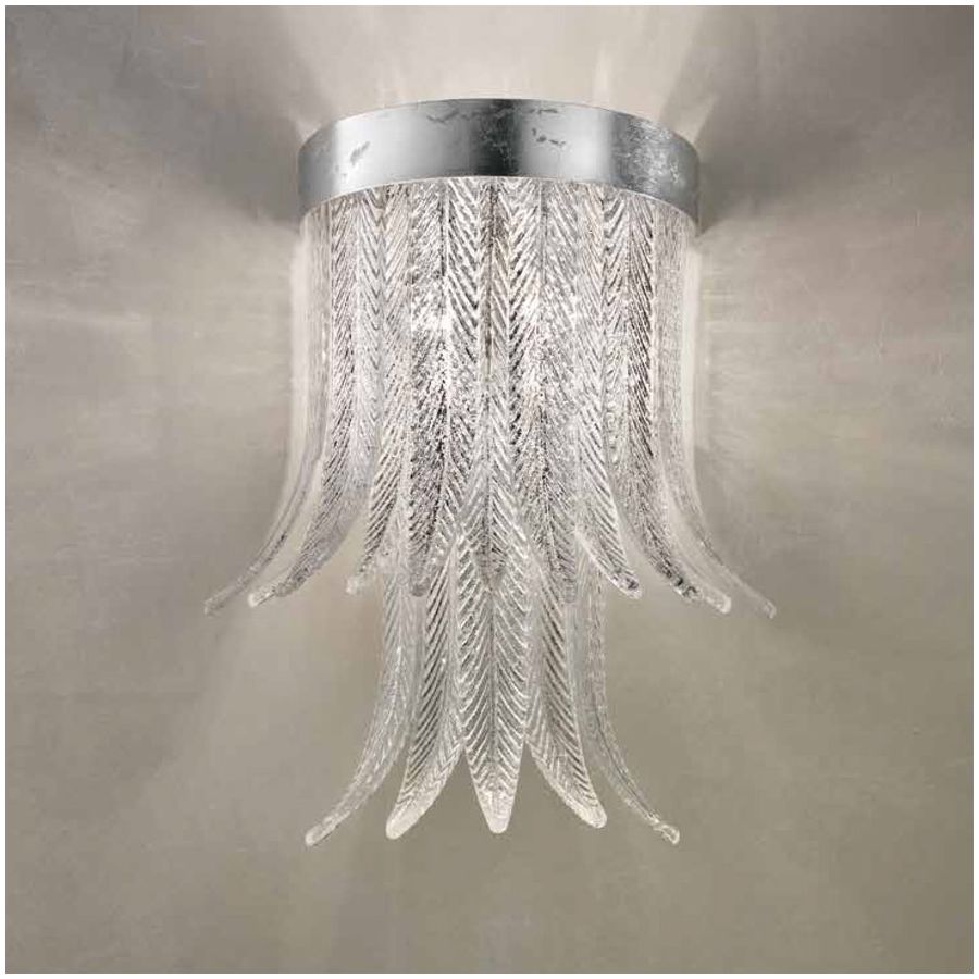 Finish metal: Silver leaf MXC, Glass colour: Clear silver colour COF S