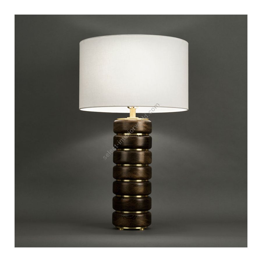 Antiqued Boyd Brass and Gold Cerused Oak finish