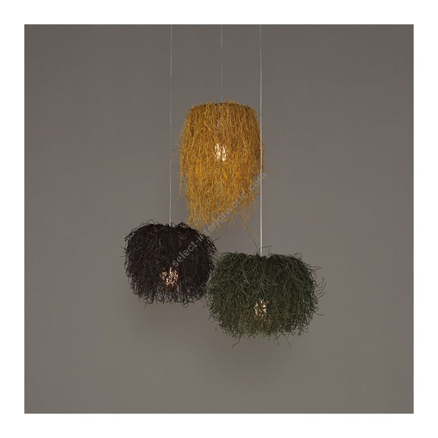 Lampshade color 1: Gold yellow / Lampshade color 2: Brown / Lampshade color 3: Green