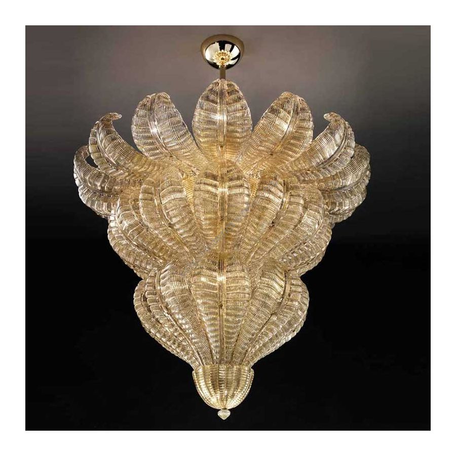 Clear gold colour glass