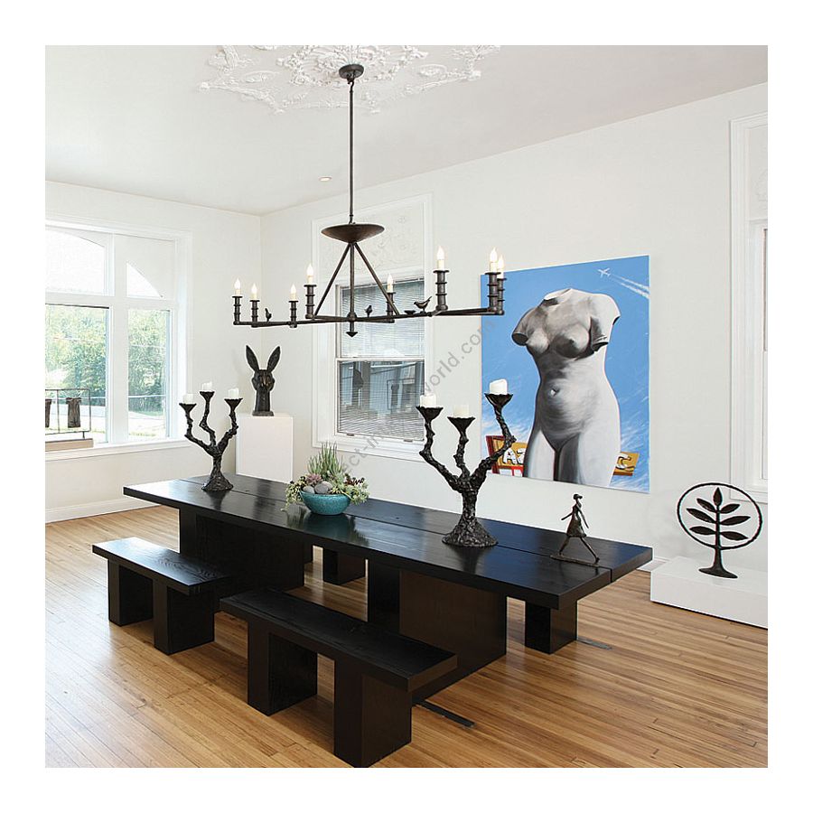 Gallery Tom Corbin’s. Show: Eight Candle Chandelier by Tom Corbin