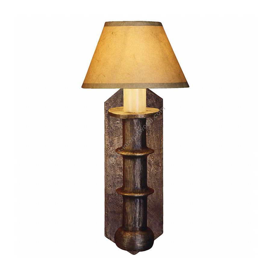 Natural patina finish / Tan paper / 1 light (cm. 29 x 8.89 x 14.61 / inch. 11.5" x 3.5" x 5.75")