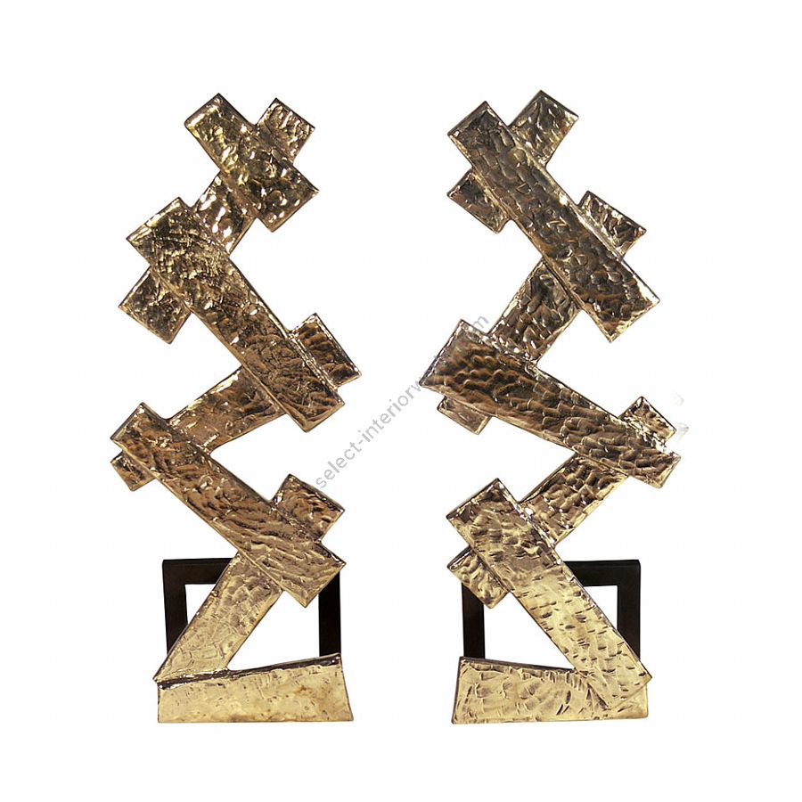 Polished bronze finish