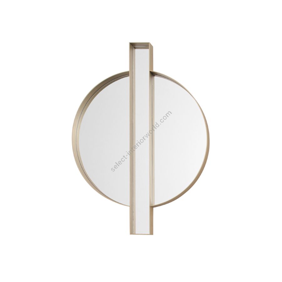 Mirror / Bronzed and satin brass frame