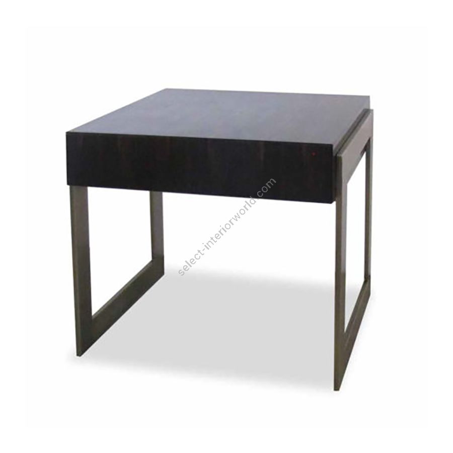 Finish bronzed metal, Top Makassar ebony