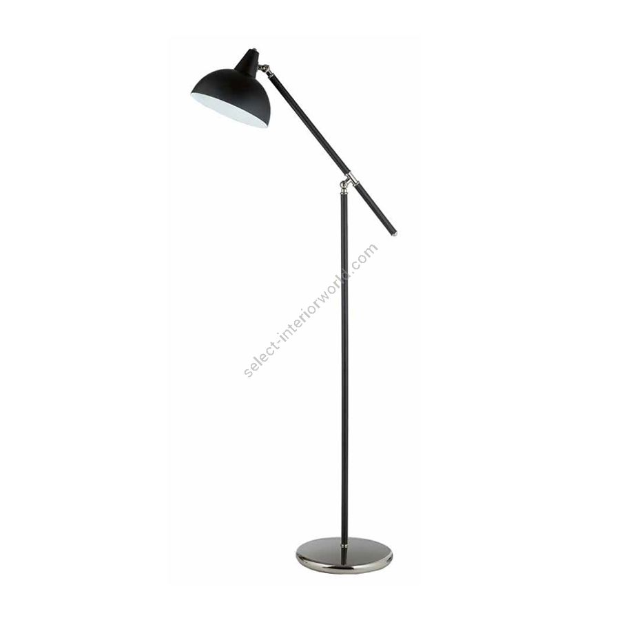 Chrome finish / Black painted metal lampshade