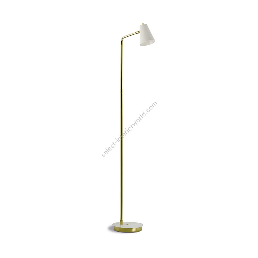 Rechargeable floor lamp / Polished brass finish