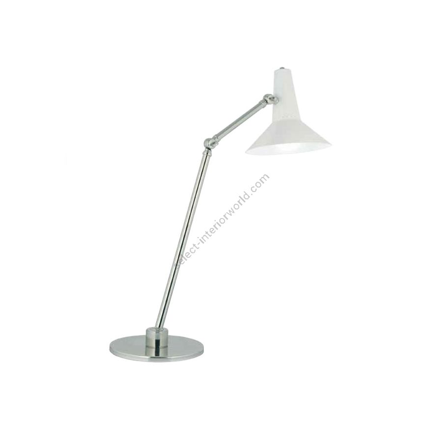 White metal lampshade