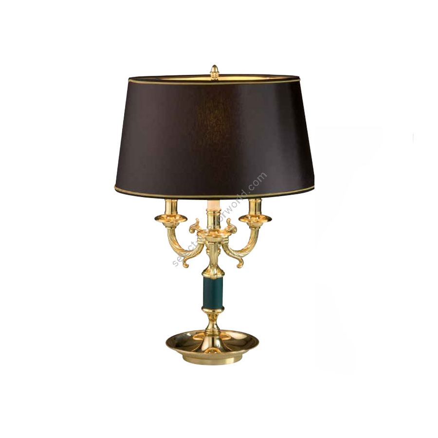 Polished Brass with decorated finish