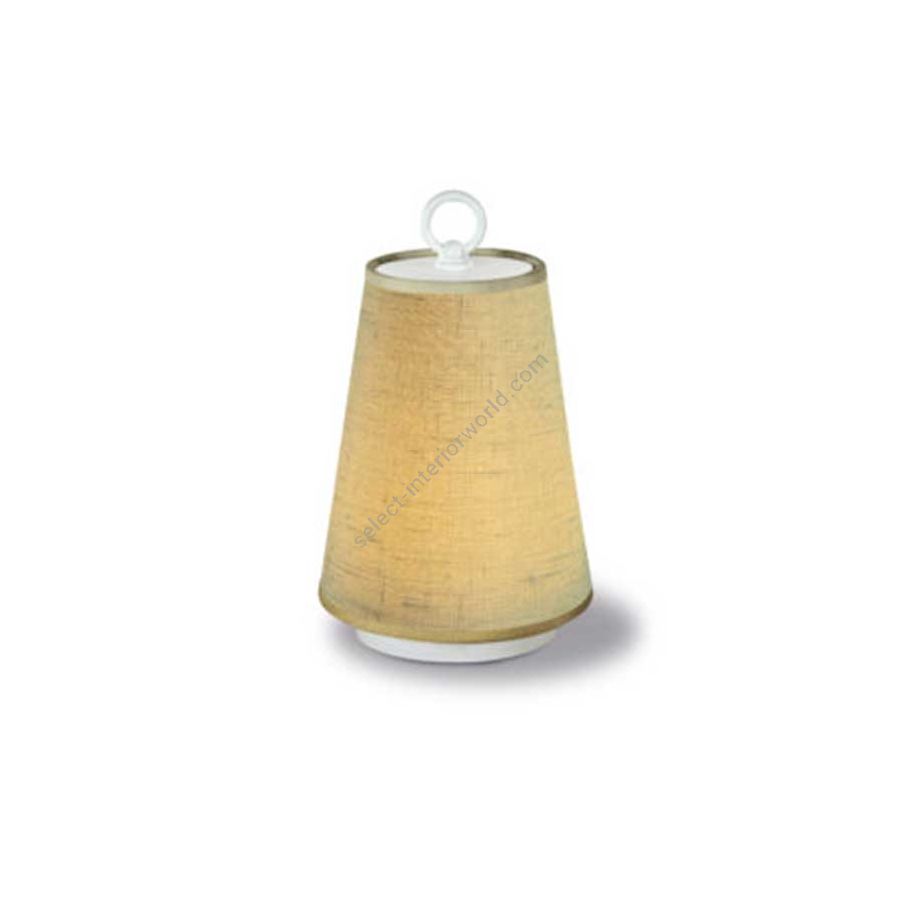 Lino Avorio fabric lampshade