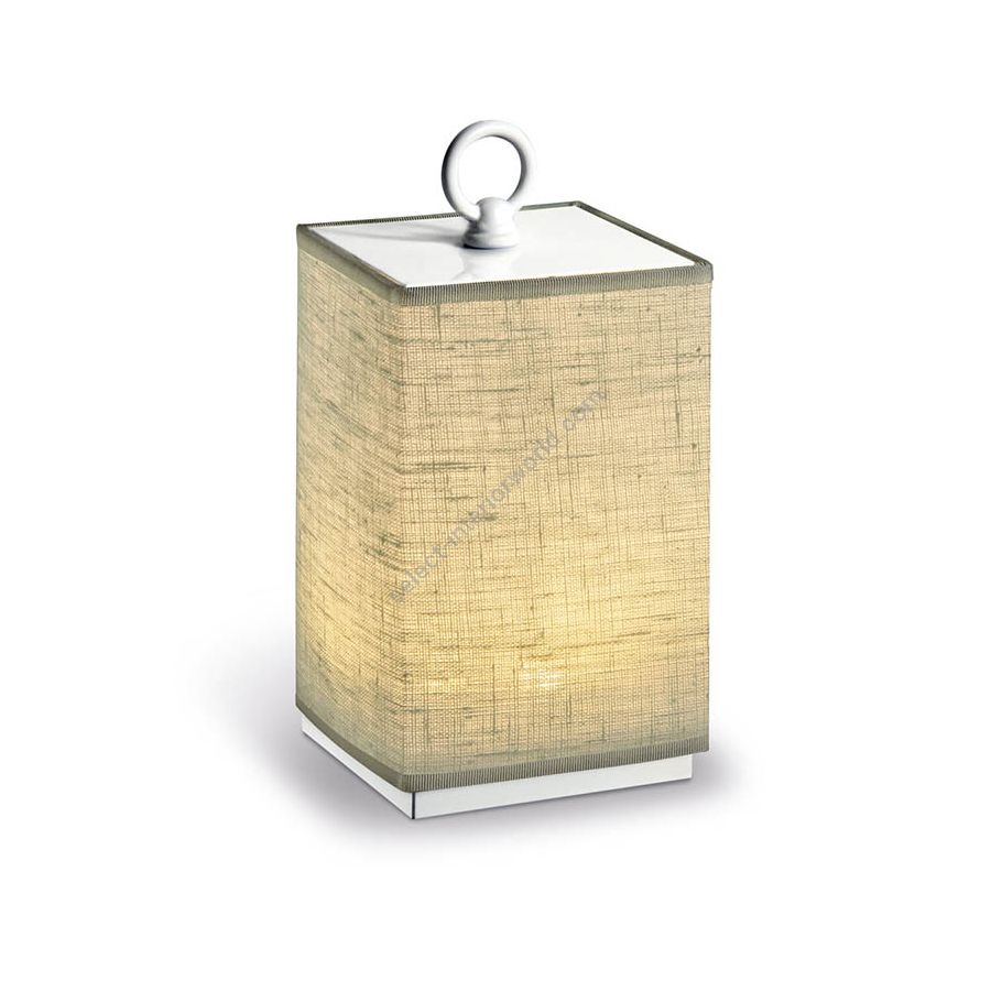Lino Avorio fabric lampshade
