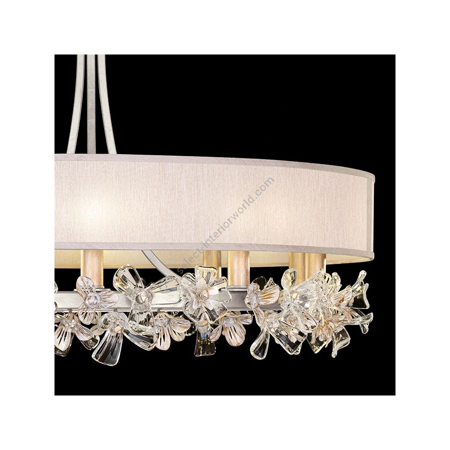 Silver Leaf / Champagne Fabric Shade 915240-12