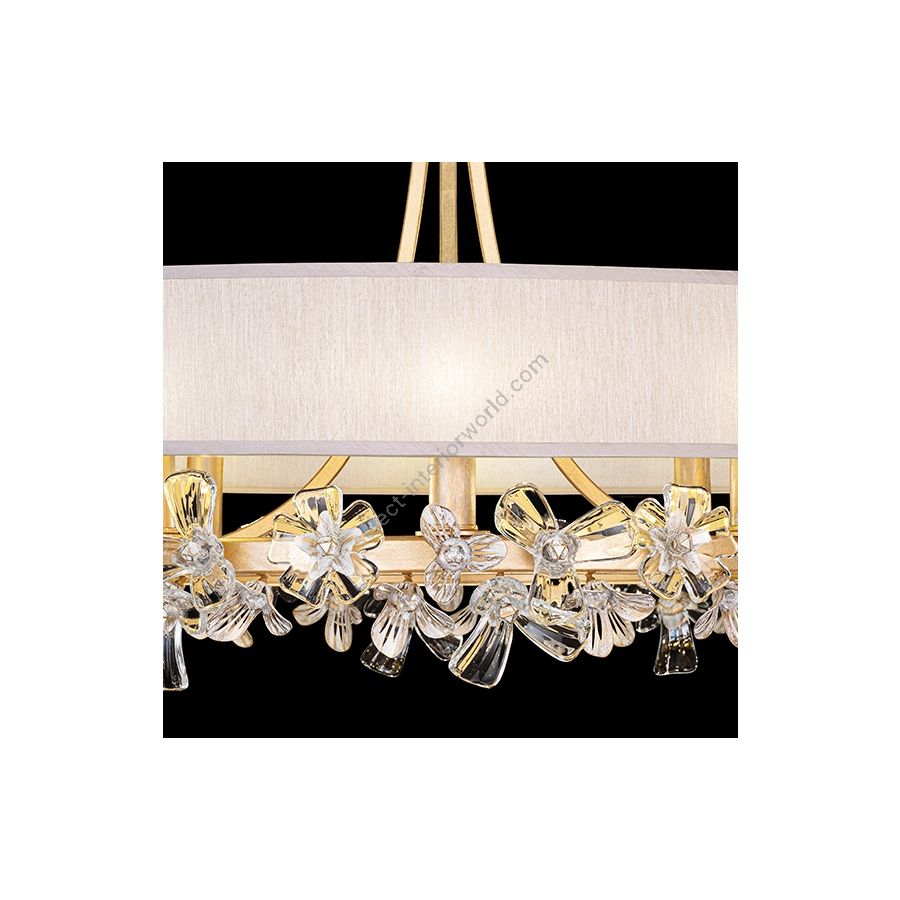 Gold Leaf / Champagne Fabric Shade 915240-22