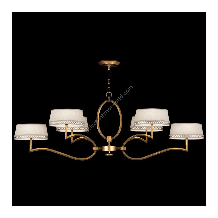 Burnished gold leaf finish