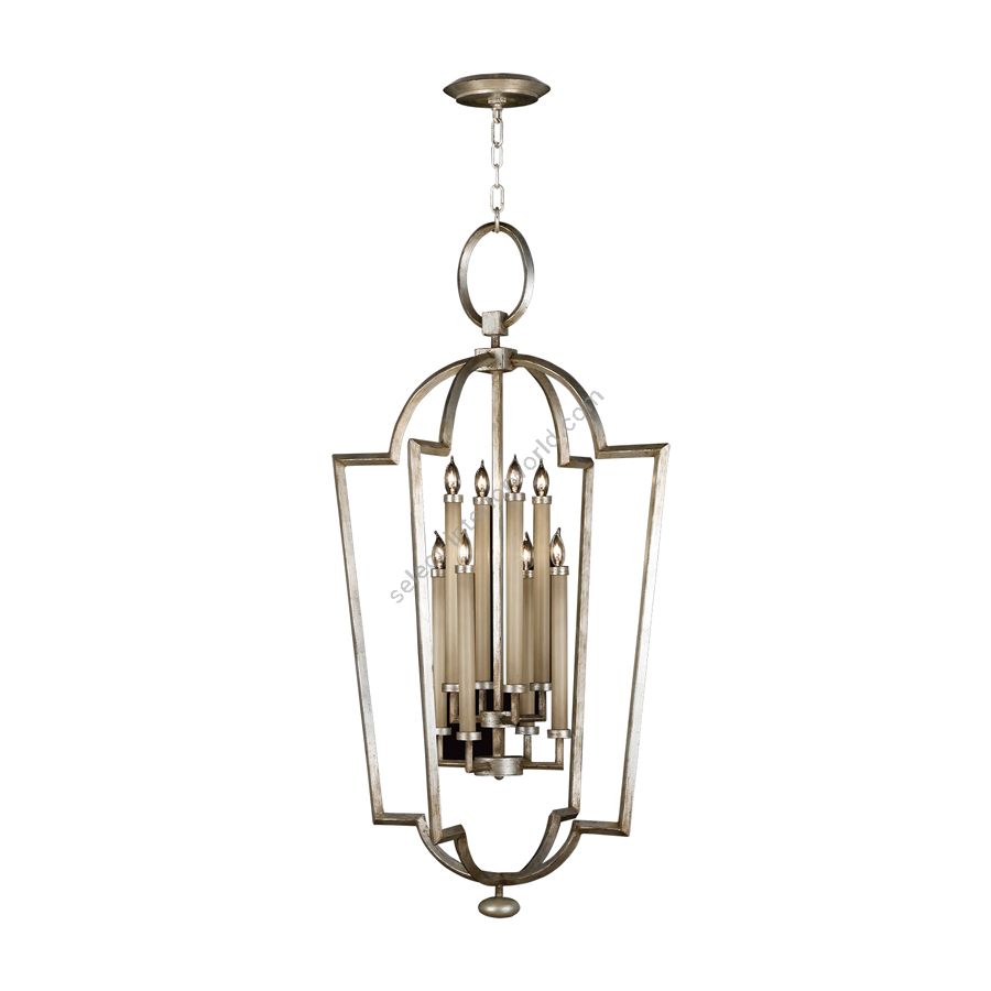 Platinized silver leaf finish