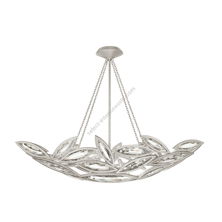 Platinized silver leaf finish