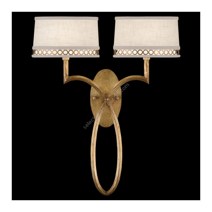 Burnished gold leaf finish