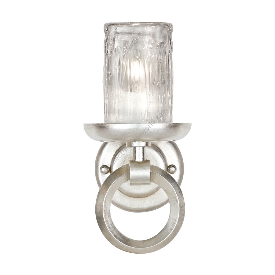 Platinized silver leaf finish