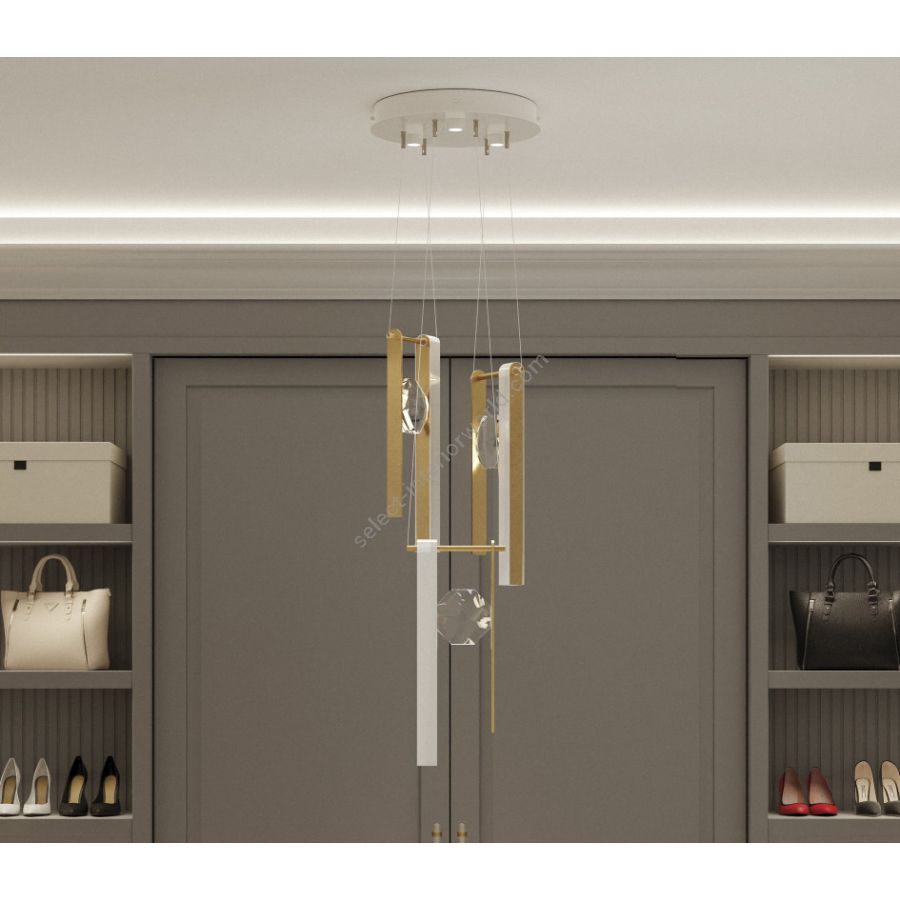 White/Gold Accents - 100005-2-333