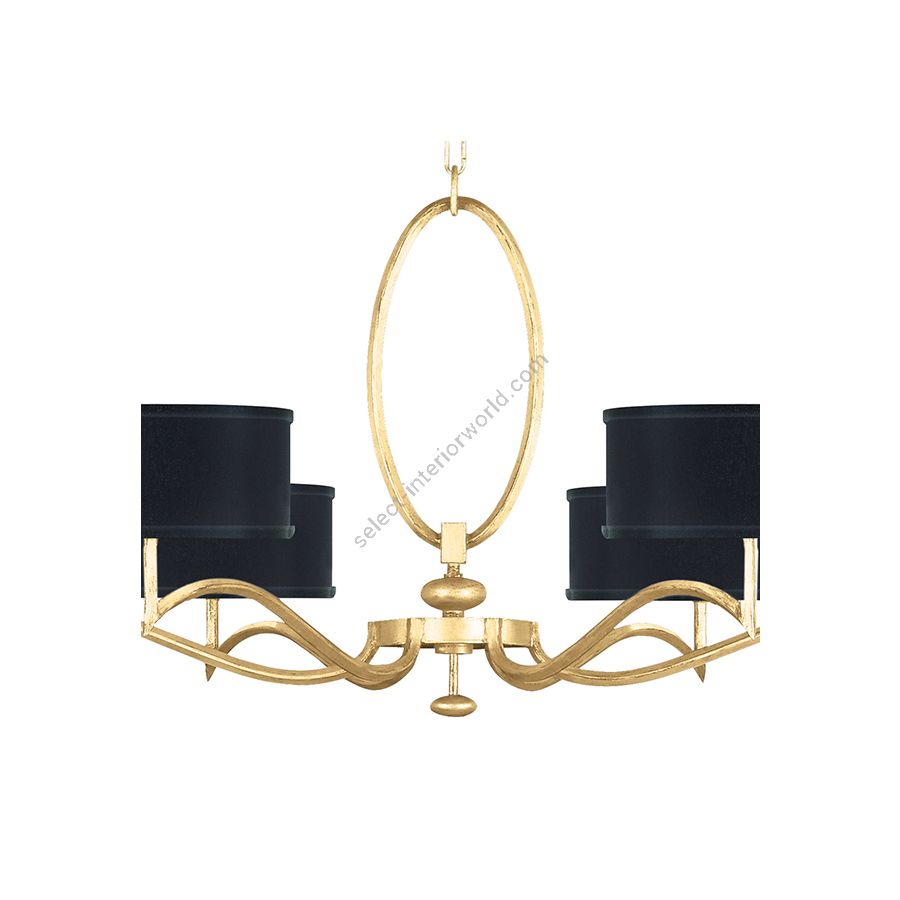 Gold Leaf / Black Fabric & Gold Inner Lining Shades - 771740-34