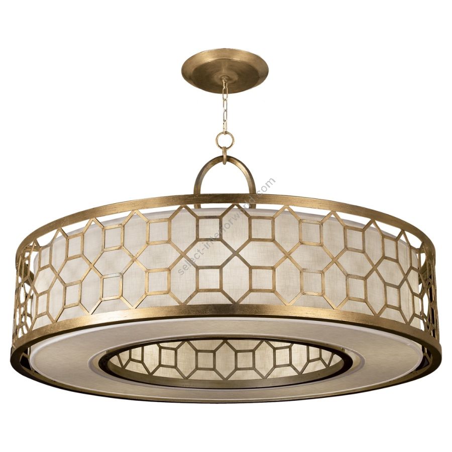 Gold / White Linen Shade - 780340-2GU