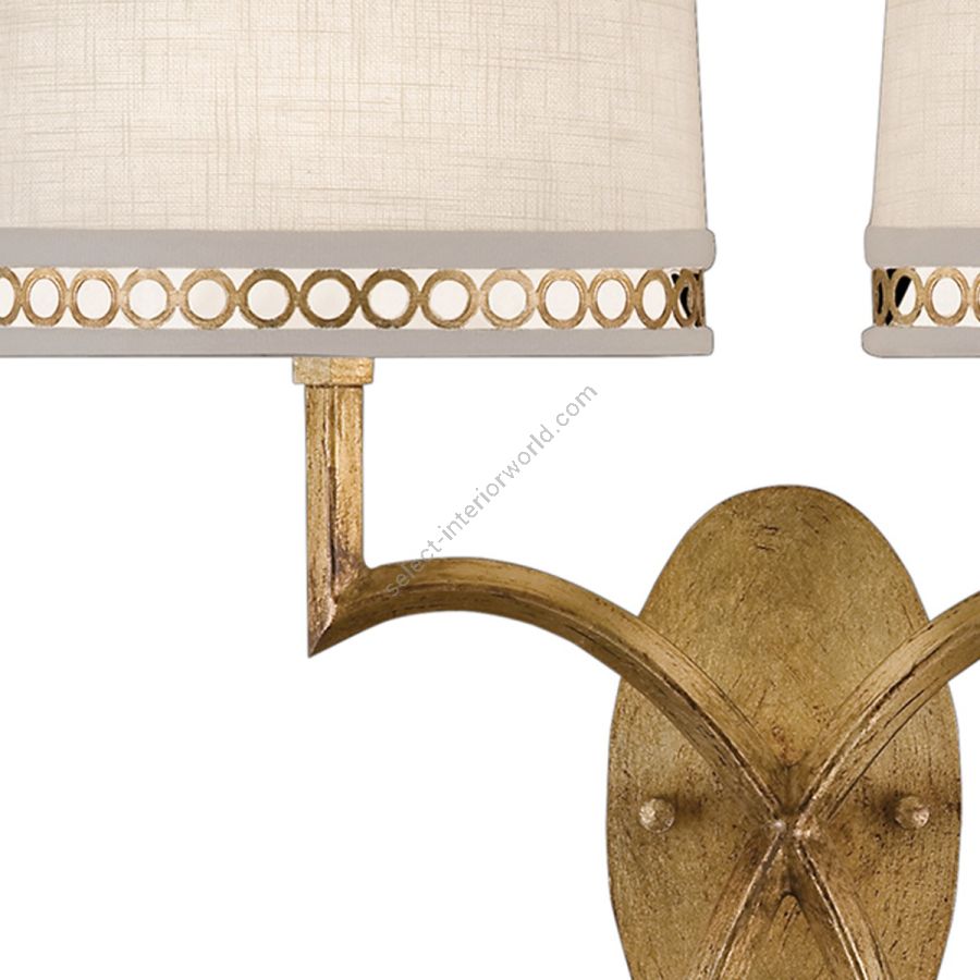 Gold / White Linen Shades - 784750-2