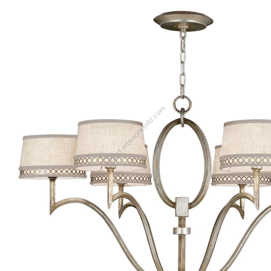 Silver / White Linen Shades - 785840