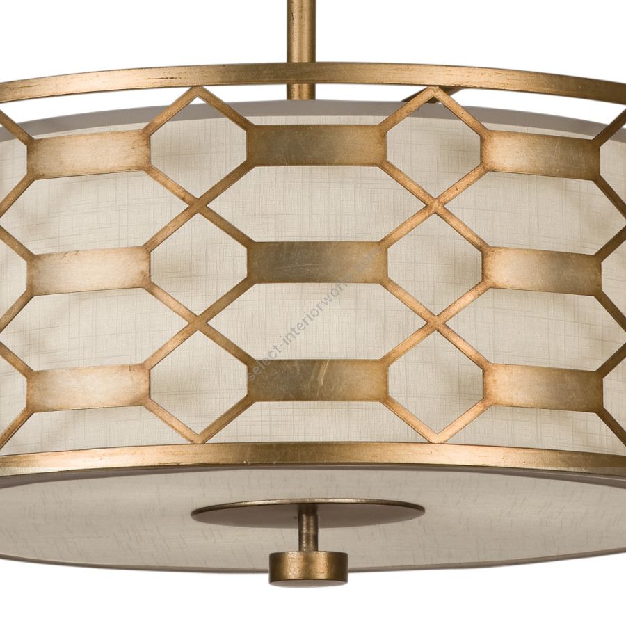 Gold / White Linen Shade - 787540-2