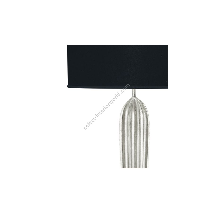 Silver Leaf / Black Fabric & Silver Inner Lining Shade - 792915-42