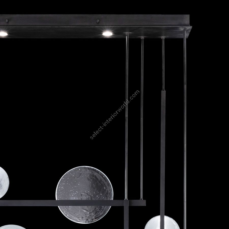 Black Iron / Clear & White Glass 922740-1