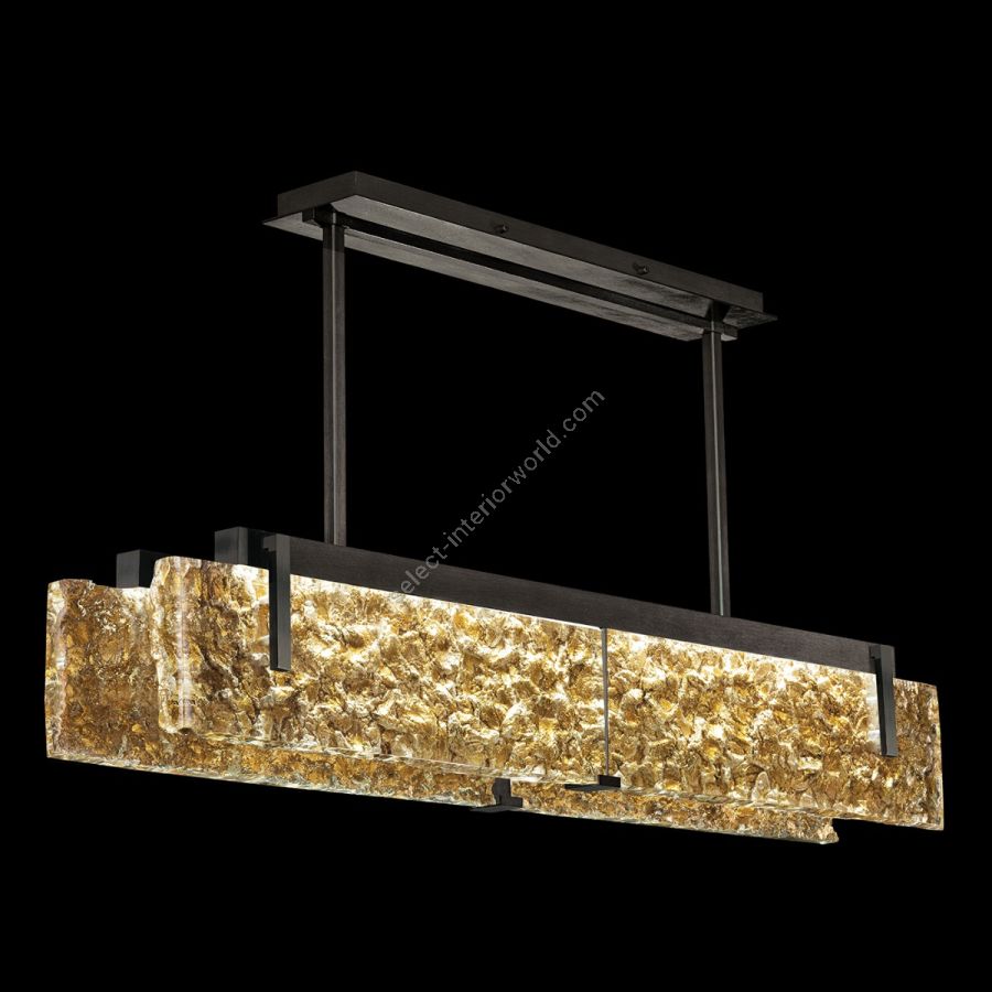 Black / Gold Leaf Glass - 928040-12