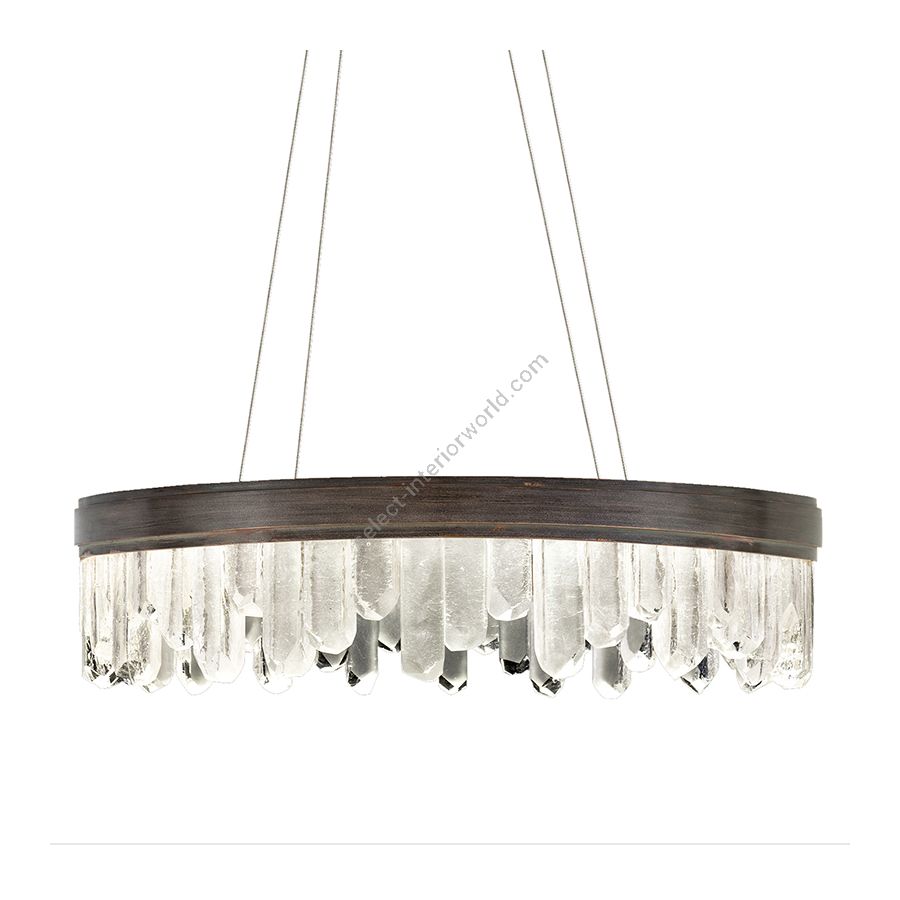 Patinated bronze finish