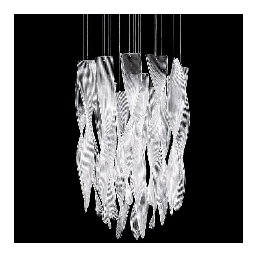 10 lights (cm.: min. 110 - max. 130 x 70 x 70 / inch.: min. 43.3" - max. 51.2" x  23.6" x  23.6") number