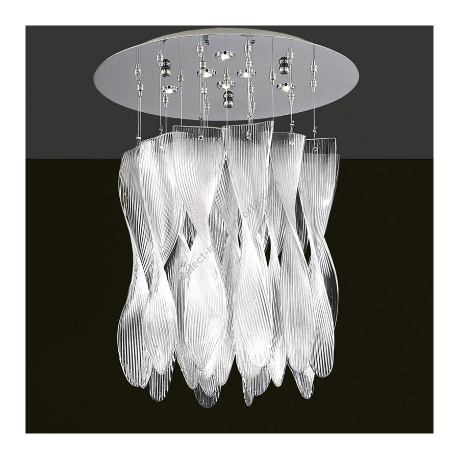 6 lights (cm.: min. 55 - max. 75 x 50 x 50 / inch.: min. 21.7" - max. 29.5" x 19.7" x 19.7") number