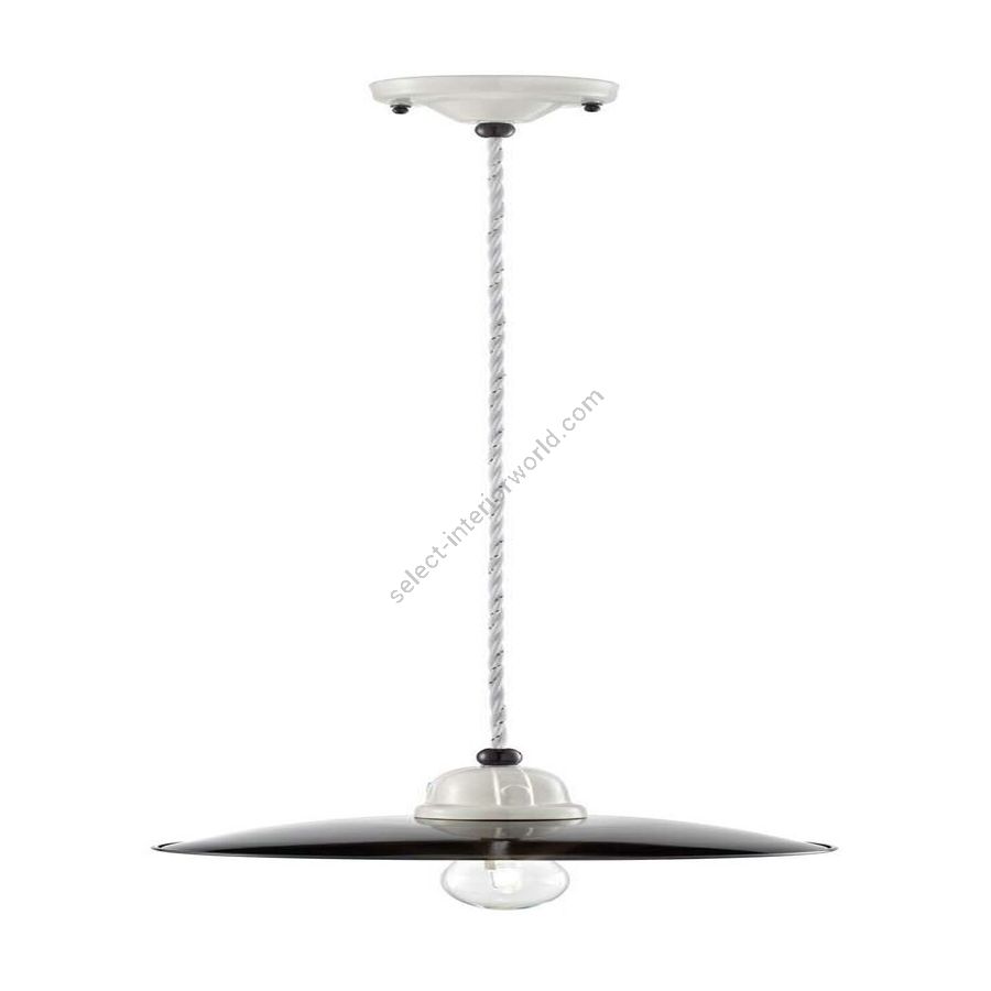 White and Black finish (cm.: W 25 x D 25 / inch.: W 9.8" x D 9.8")