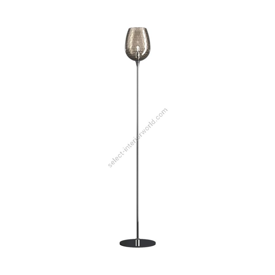 Floor lamp / Iron Grey finish / Fume glass