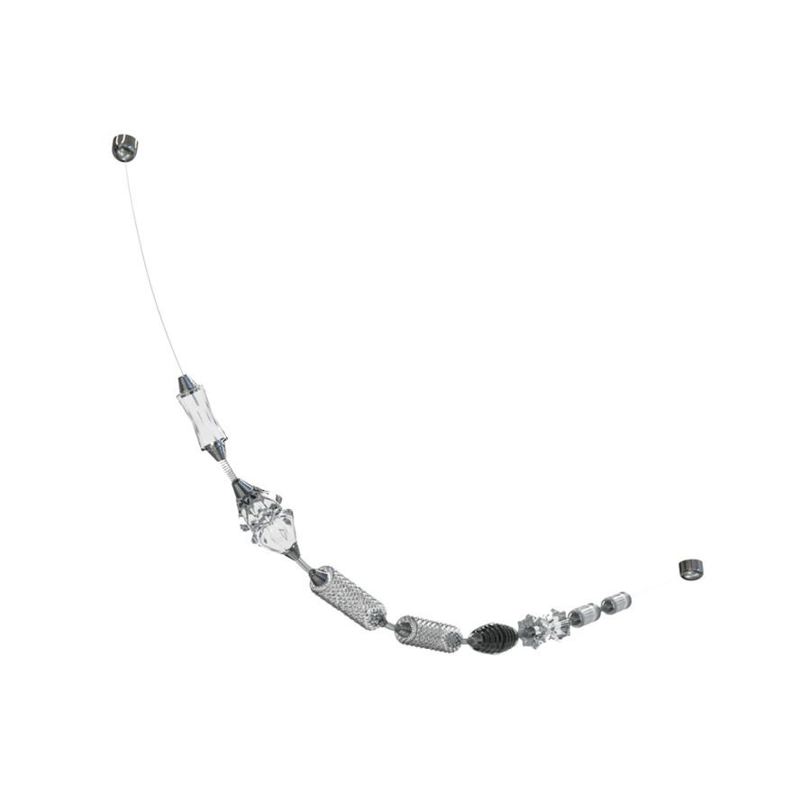 Suspension led lamp / Diamond glass diffuser