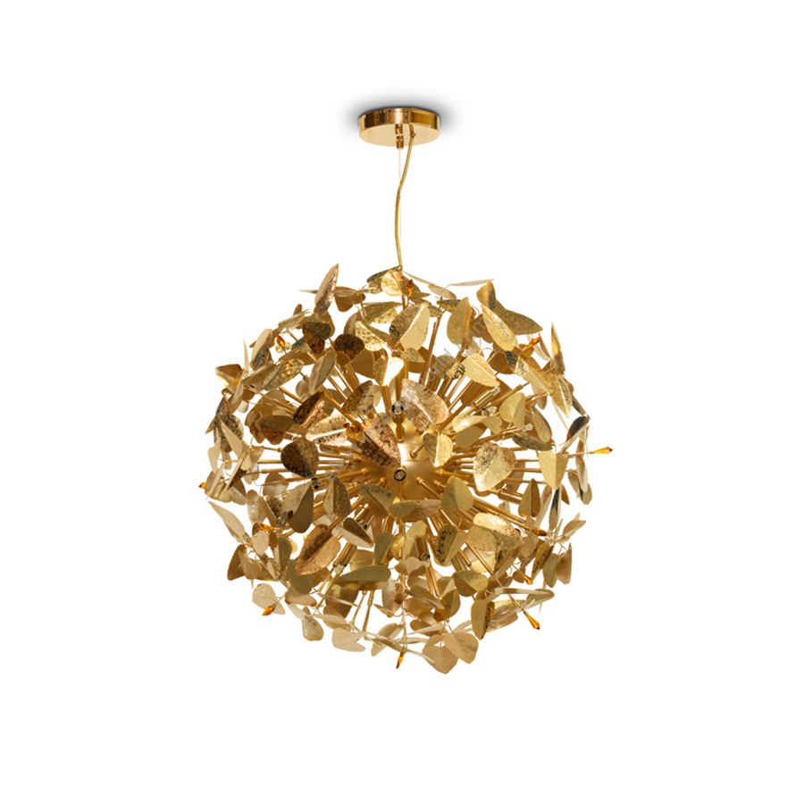 Gold plated finish & Ambar colour crystal Swarovski