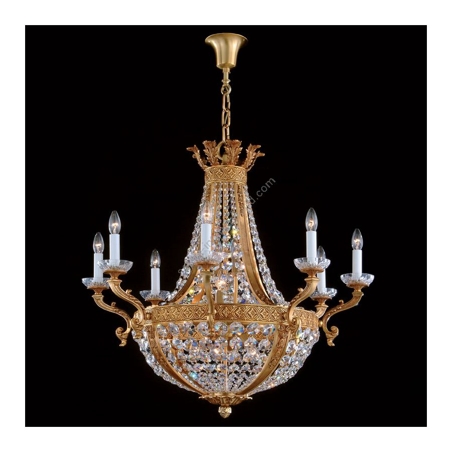 French Gold finish, Swarovski elements type crystal