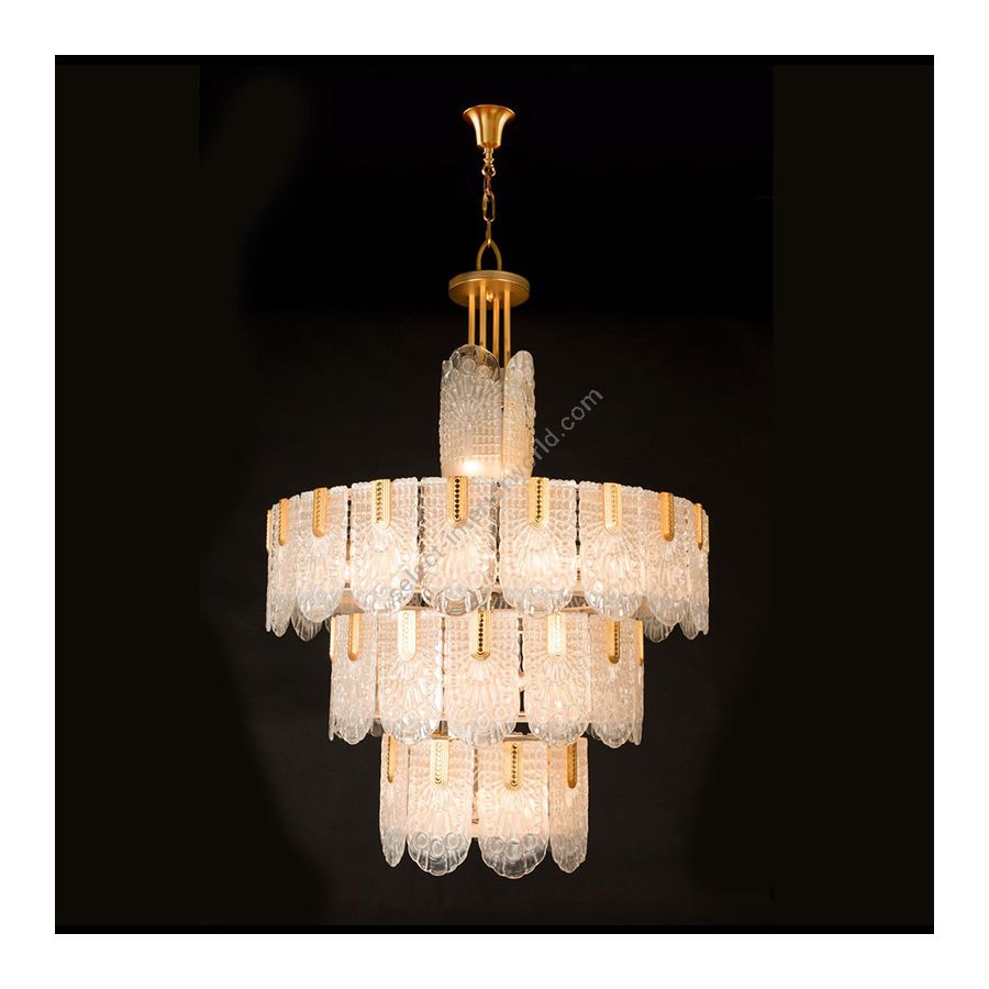 Antique Gold Plated Finish / 24K Gold Venetian Glass