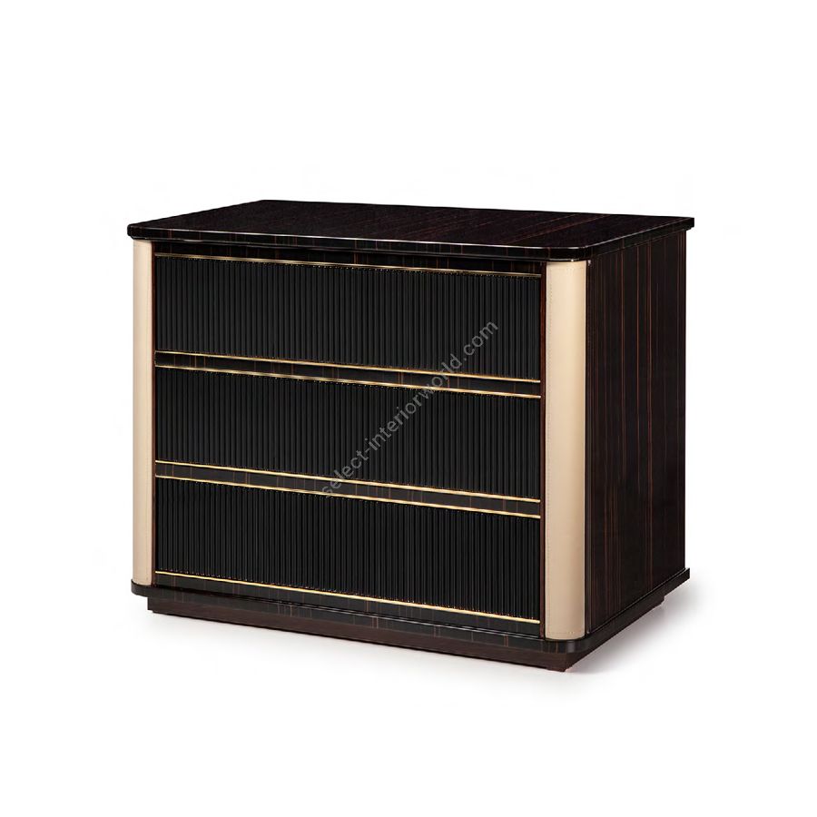 Three drawer night table, night stand / Monaco collection