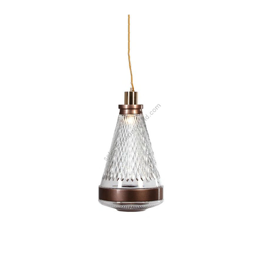 Pendant lamp / Bronze glass